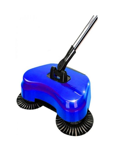Sweeping Machine Push Magic Broom Lazy 360 Rotary Sweeping Robotic Vacuum Home Floor Cleaner Tool without Electricity Blue/Black/Silver