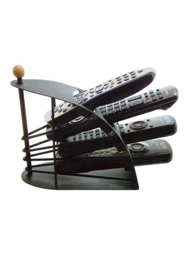4-Slot Remote Control Stand Black - Image 3