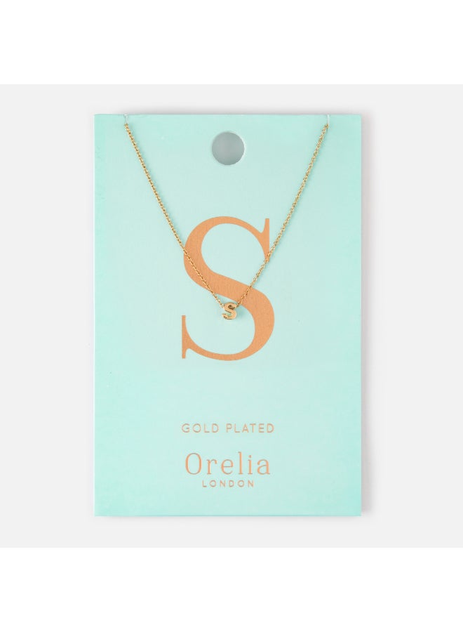 ORELIA LONDON S Mint Initial Necklace - Image 3