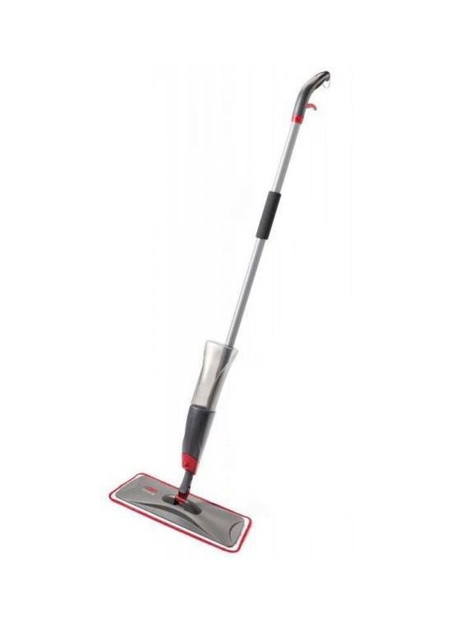 Floor Spray Mop Grey/Red/Silver - Image 1