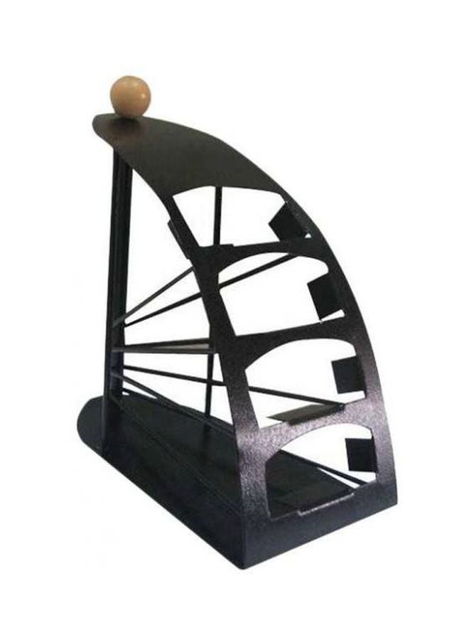 4-Slot Remote Control Stand Black - Image 1