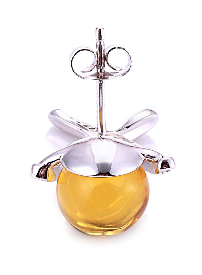 925 Sterling Silver 18 Karat White Gold Plated Earrings - Image 5