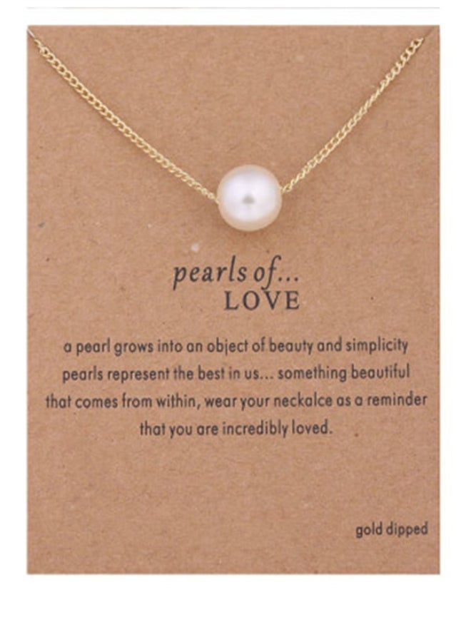 Beauenty - Elegant Imitation Pearl Necklace - Image 1
