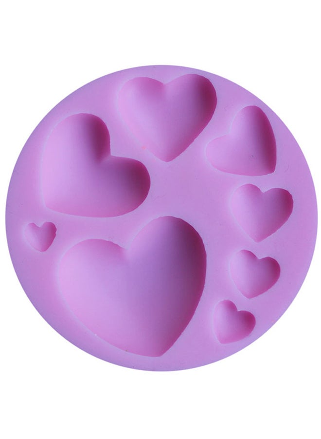Beauenty 3D Love Heart Shape Silicone Cake Mold Purple One Sizecm