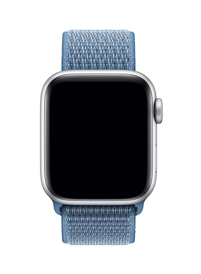 Wrist Band For Apple Watch 3/4/5 Nylon Blue - Image 3