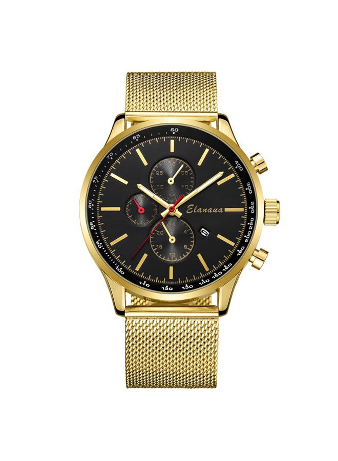 Elanova Men's Stainless-Steel Analog Wrist Watch EL49BG