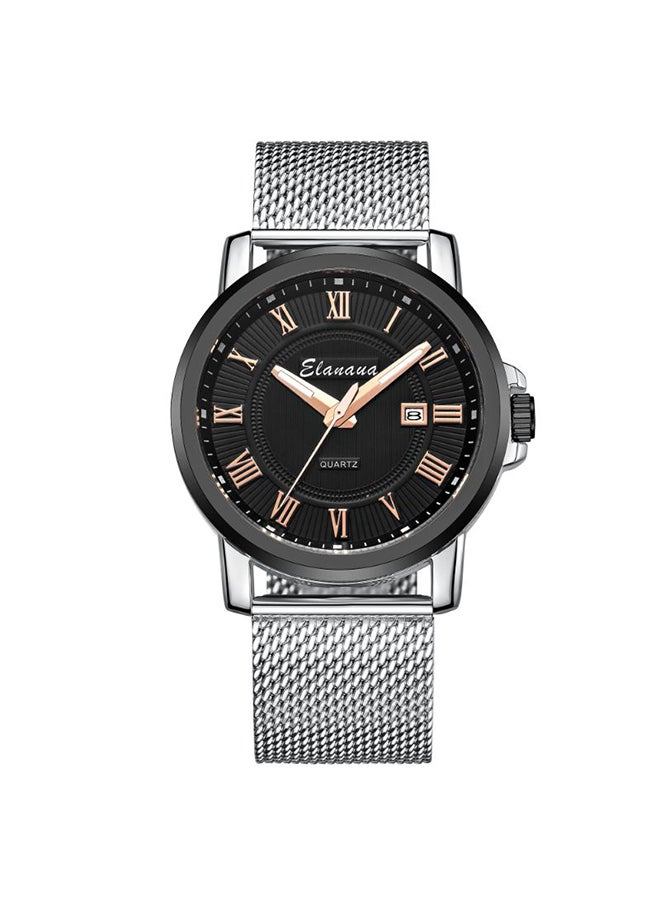 Elanova Men's Stainless-Steel Analog Wrist Watch EL25BS