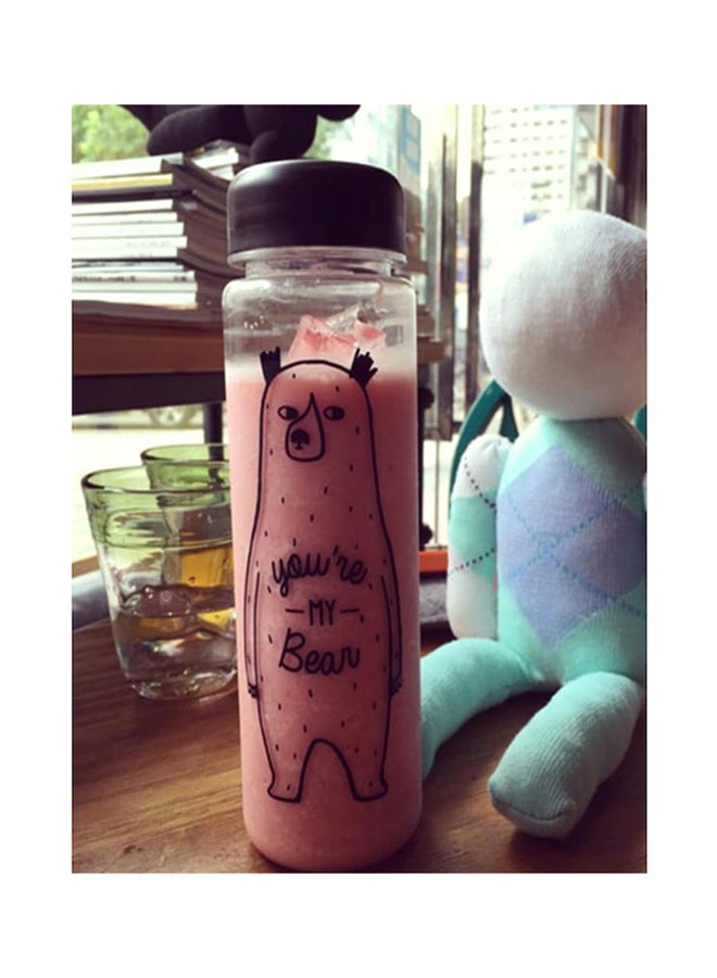 Beauenty Summer Sports Cycling Water Bottle Clear/Black - Image 3