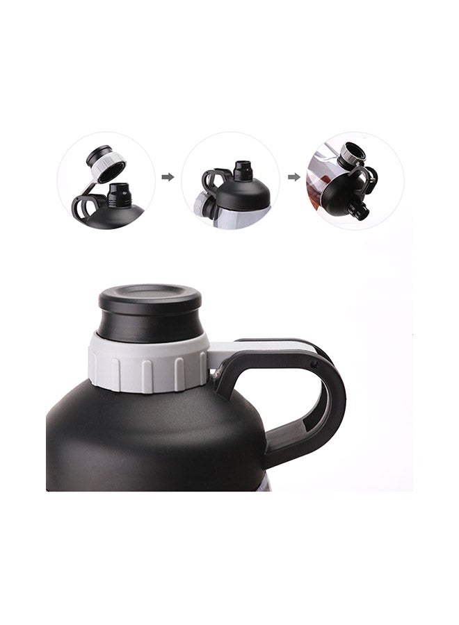 Outdoor Large Capacity Water Bottle Plastic Black 10x10x5cm - v1582264879/N34859702A_4