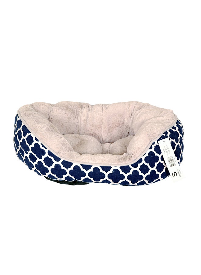 Les Filous Oval Basket Pet Bed Blue Small  - Image 1