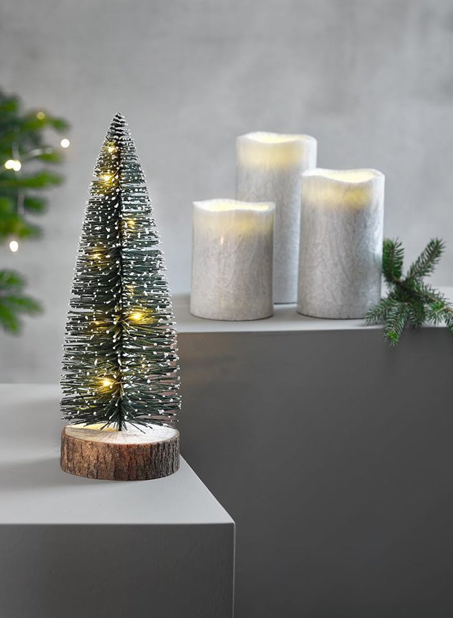 2-Piece Christmas Tree With Led Green/Brown 13x40cm - v1582267962/N34857846A_2