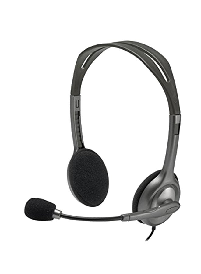 Logitech Wired Over-Ear Headphones Grey/Black  - Image 1
