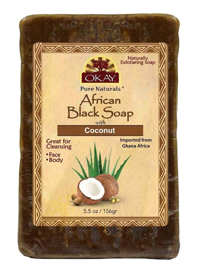 أوكي صابون أسود بجوز الهند الإفريقي بني