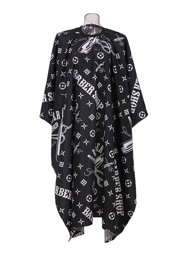 Generic Professional Hairdressing Barber Cape Black/White