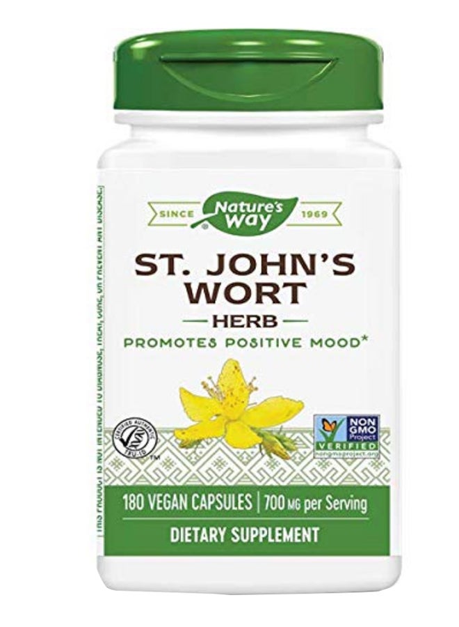 ناتشرز واي مكمل غذائي عشبي بخلاصة نبات العرن المثقوب - 180 كبسولة