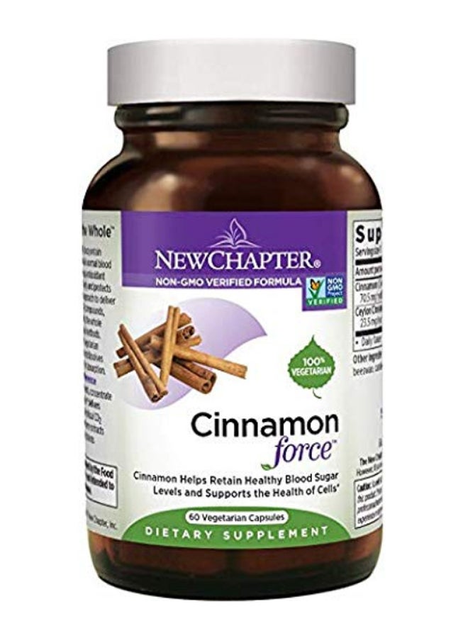 نيو تشابتر مجموعة عبوات مكمل غذائي سينامون فورس - 180 كبسولة، من 3 قطع