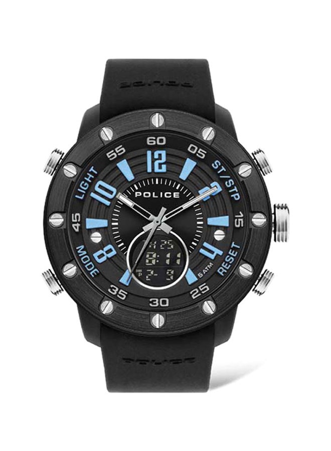Men's Silicone Analog_Digital Wrist Watch P 16015JPBB-02P