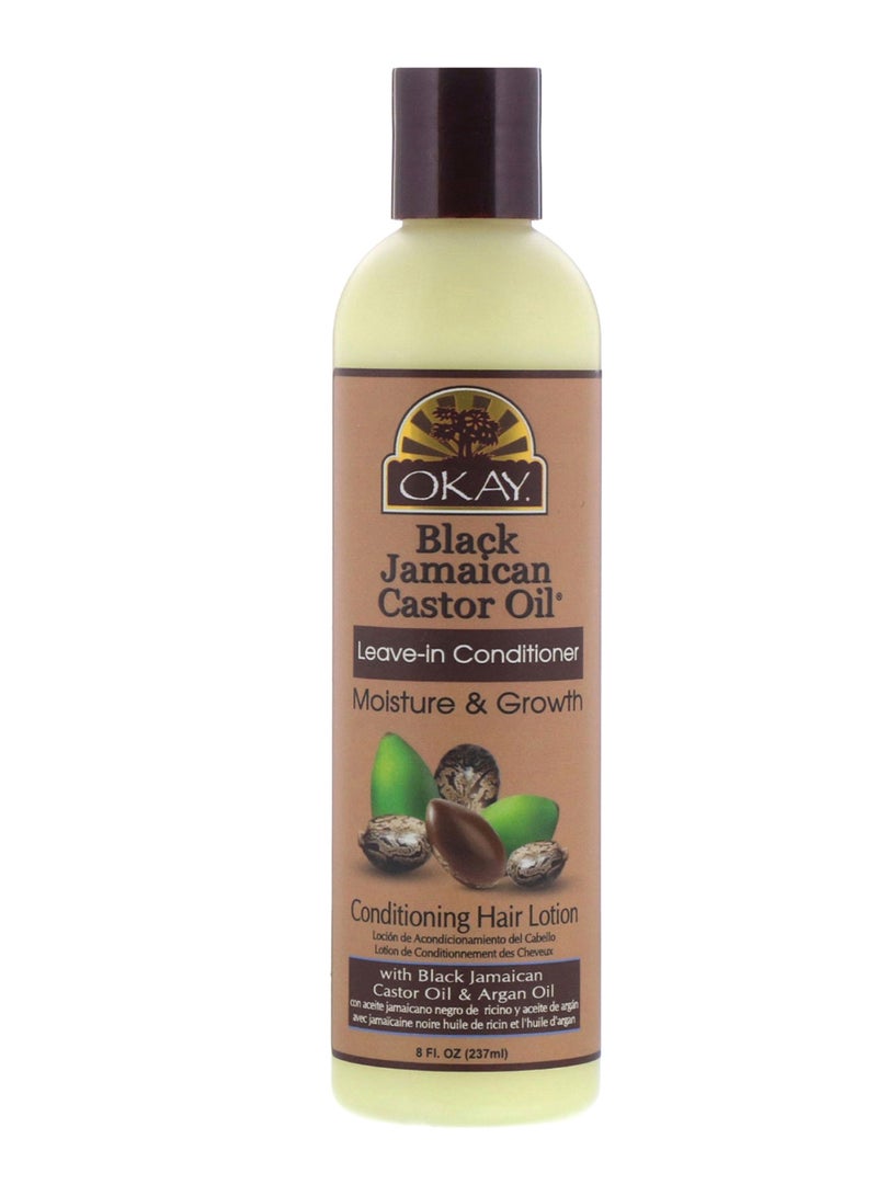 OKAY Black Jamaican Castor Oil Leave-In Conditioner - Argan & Castor Oil 237ml