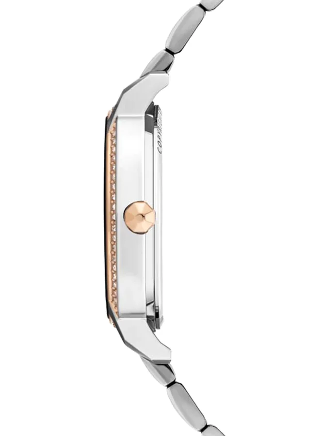 POLICE Women's Women's Nadu Round Shape Stainless Steel Analog Wrist Watch 42 mm - 2-Tone