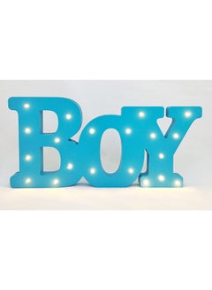 Salla Boy Sign LED Light Blue 40x21cm  - Image 2