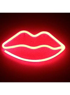 Salla Lips Pattern Neon Led Light Red 26x14cm  - Image 2