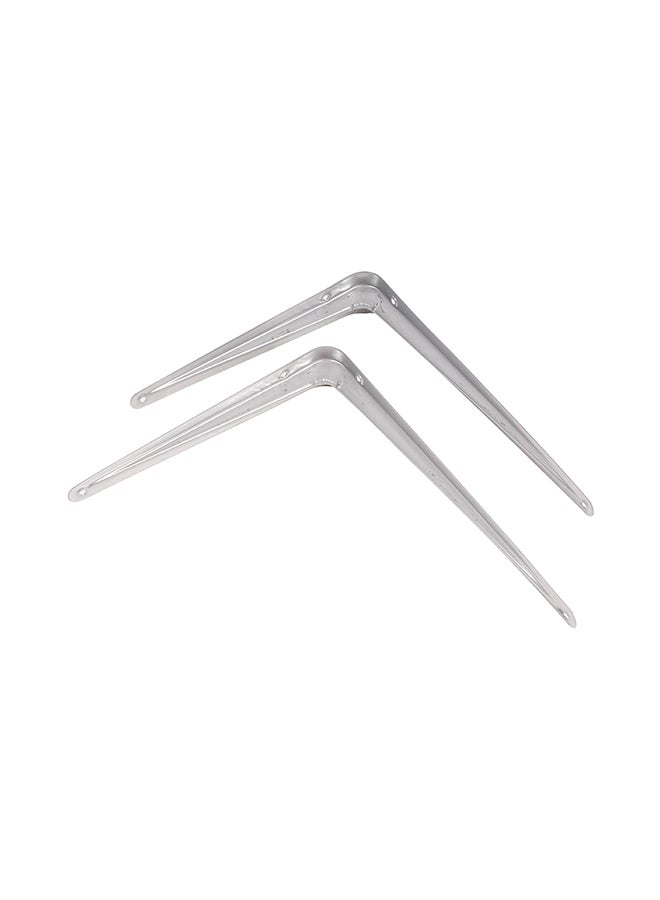 20-Piece London Shelf Bracket Set Silver 0.29x0.24x0.0530meter