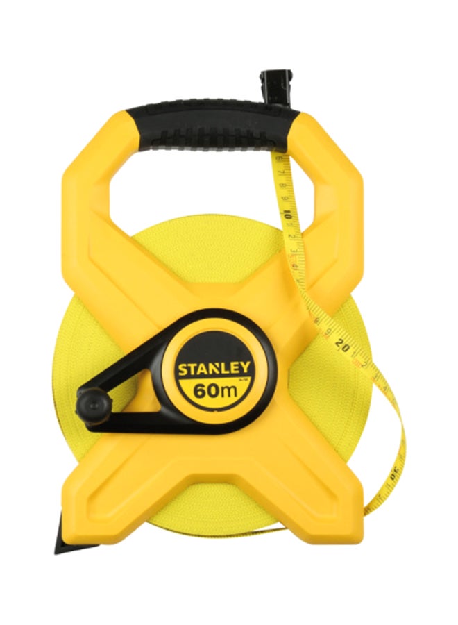 Stanley Fibreglass Long Tape Yellow/Black 60meter  - Image 1