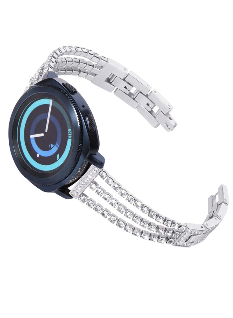 Ozone Adjustable Wristband Fold-Over Clasp Replacement Wrist Watch Band Silver - Image 2