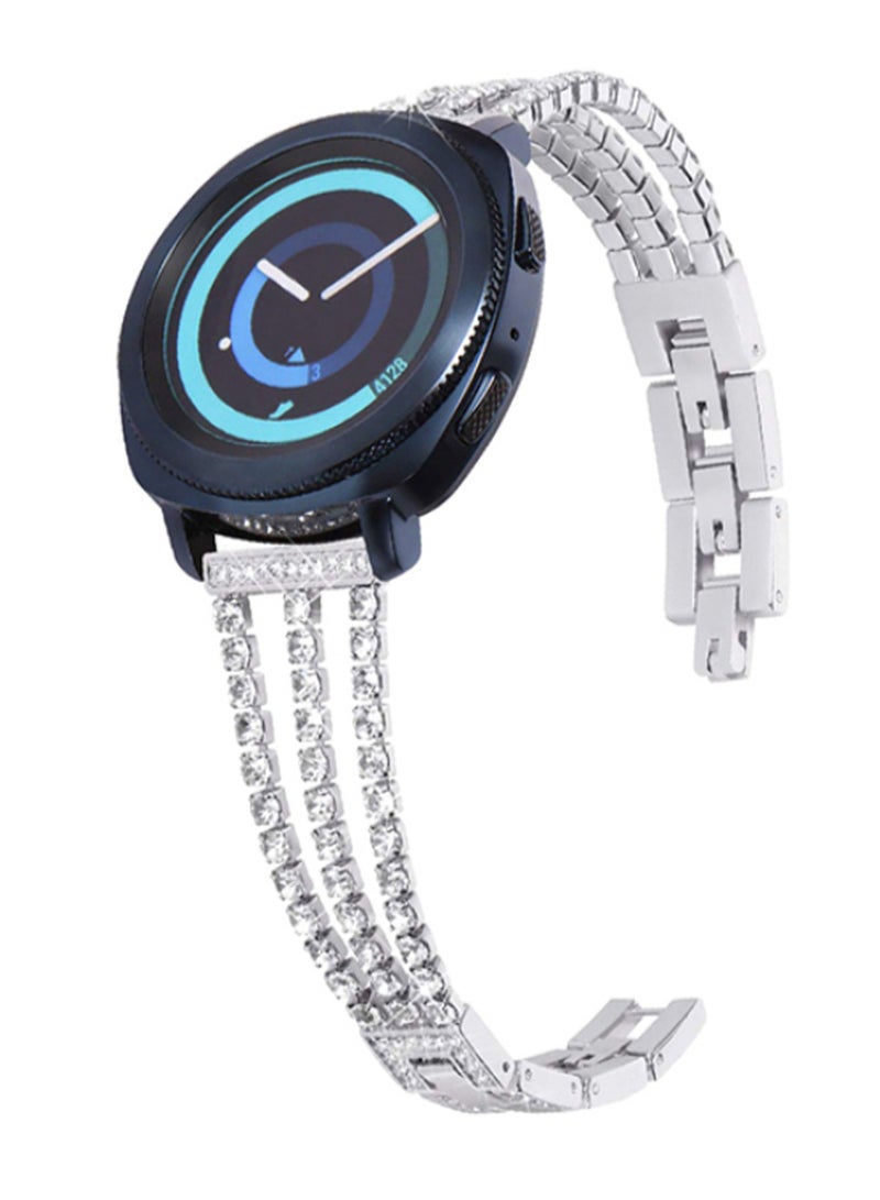 Ozone Adjustable Wristband Fold-Over Clasp Replacement Wrist Watch Band Silver - Image 3