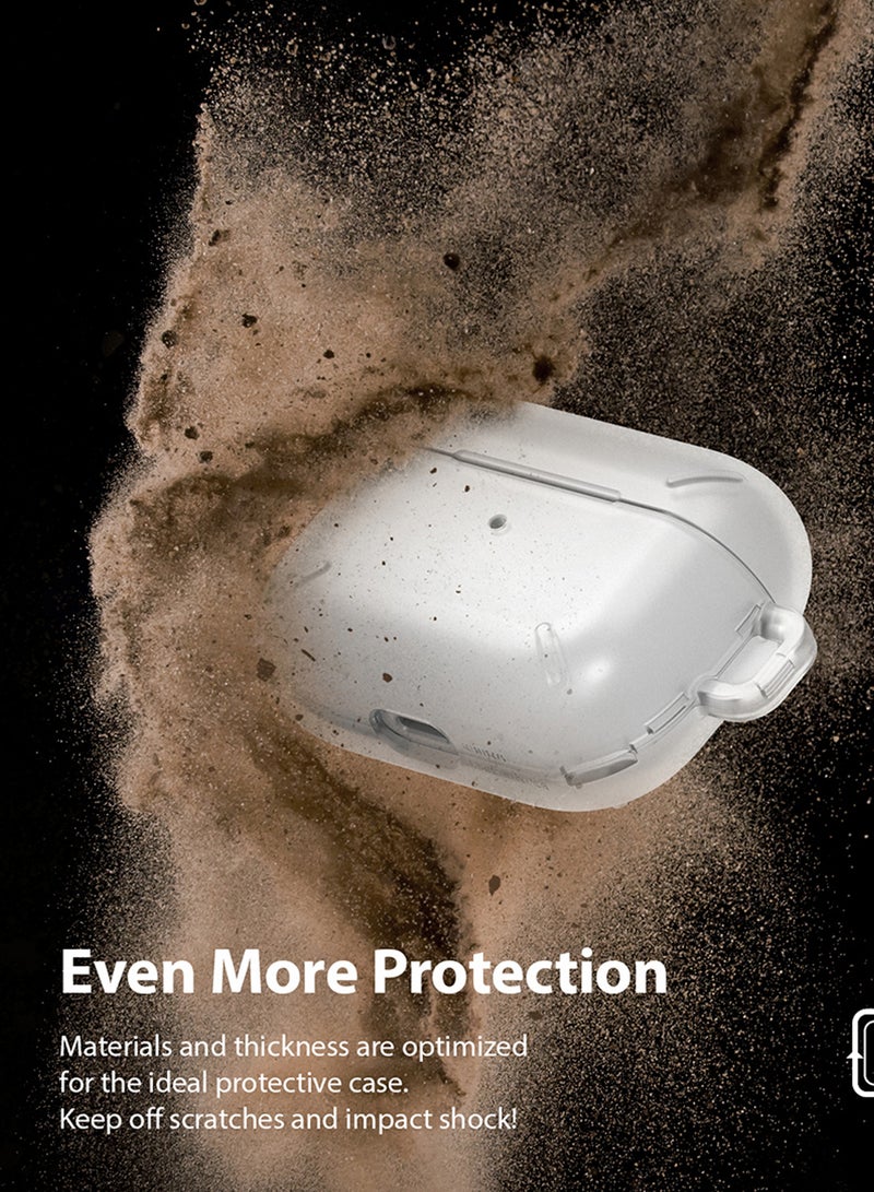 Ringke - Layered Designed Case For AirPods Pro With Hard PC Matte Clear - Image 1