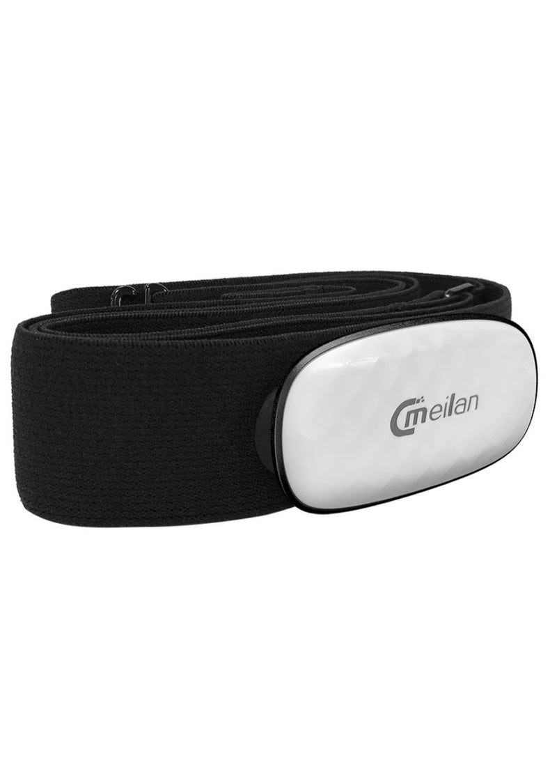 Meilan Heart Rate Monitor Fitness Tracker Black/White - Image 1