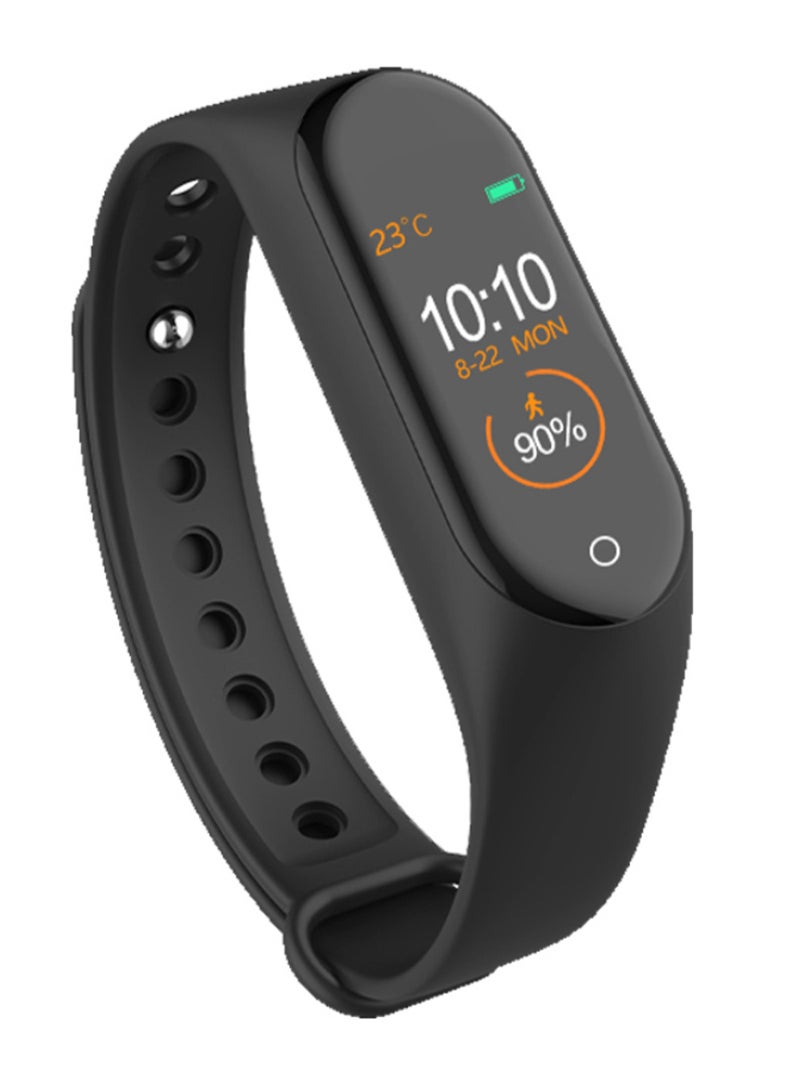 M4 Intelligent Time Calorie Sleep Sport Monitor Smartwatch Black  - Image 1
