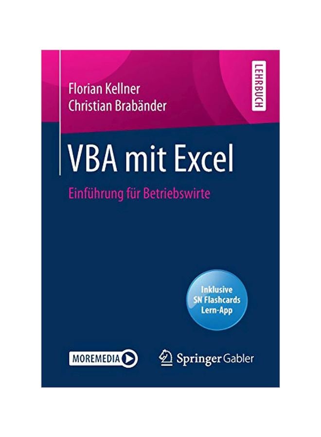 VBA Mit Excel: Einfuhrung Fur Betriebswirte paperback english - 01-04-2020 