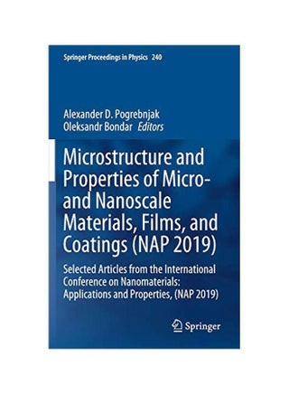 Microstructure And Properties Of Micro- And Nanoscale Materials Films And Coatings: Selected Articles From The International Conference On Nanomaterials hardcover english - 29-01-2020 - v1582286645/N34909281A_1