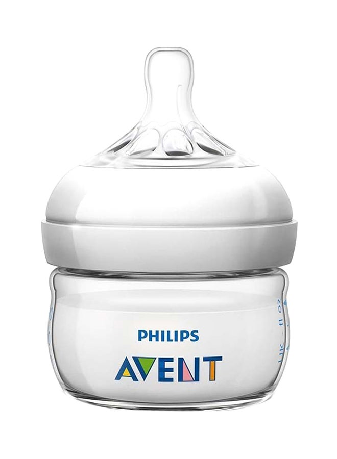 Natural Feeding Bottle, 60ml - Clear