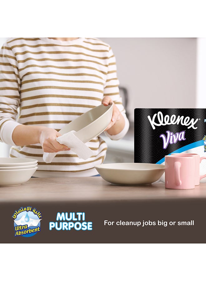Kleenex 2 Ply Multi Purpose Kitchen Towel Rolls 90 Sheets White  - Image 4