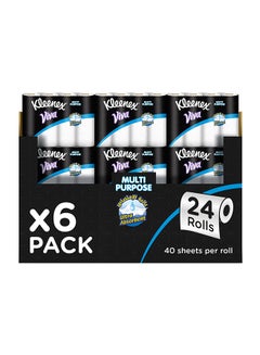 Kleenex Multi Purpose Kitchen Towel 2 Ply 4 Rolls Pack of 6 White  - Image 2