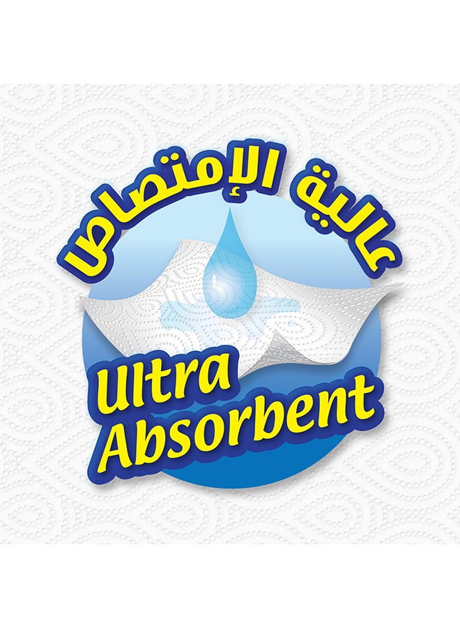 منشفة مطبخ متعددة الأغراض، طبقتين، 4 لفات، عبوة من 6 قطع - Image 4