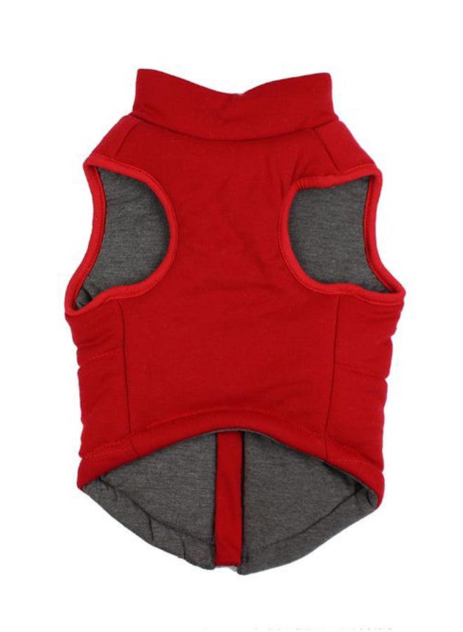 Autumn And Winter Cotton Pet Coat Red S - Image 2