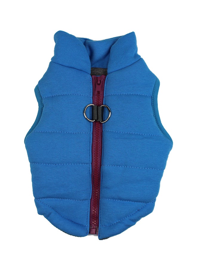 معطف من القطن للحيوانات الأليفة مناسب لفصل الخريف والشتاء أزرق M - Image 1