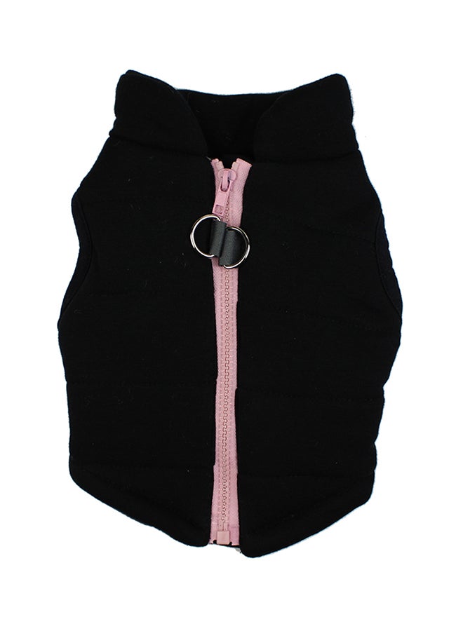 معطف من القطن للحيوانات الأليفة مناسب لفصل الخريف والشتاء أسود S - Image 1