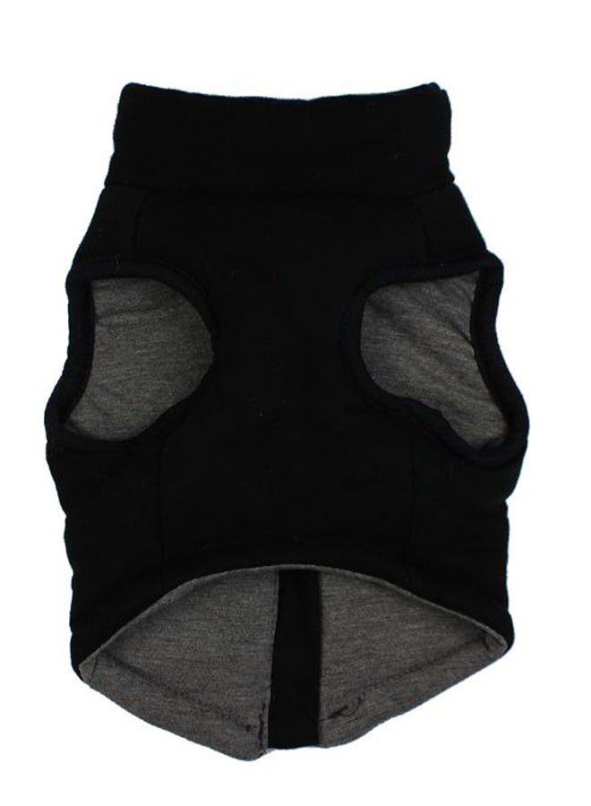 معطف من القطن للحيوانات الأليفة مناسب لفصل الخريف والشتاء أسود S - Image 2