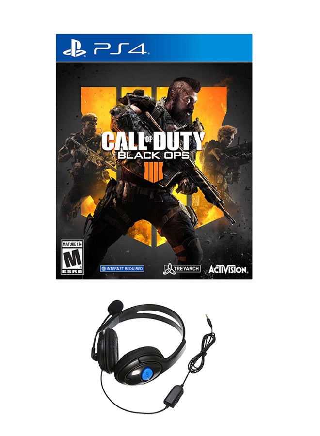 Activision Call Of Duty: Black Ops 4 Gaming Headphone With Microphone For Sony Ps4 - Action & Shooter - PlayStation 4 (PS4) - Image 1