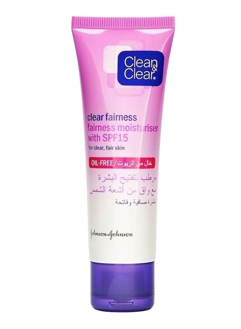 Clean & Clear - Fairness Moisturizer With SPF 50ml - Image 1