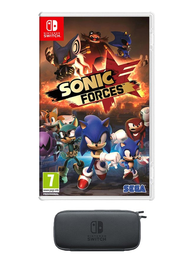 Sega Sonic Forces: Nintendo Switch-PS4-Carry Case Plus Screen Protector - Action & Shooter - Nintendo Switch - Image 1