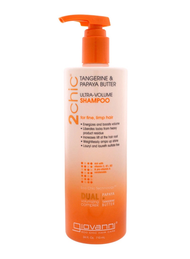 جيوفاني شامبو بخلاصة اليوسفي وزبدة البابايا لتعزيز كثافة الشعر بشكل فائق 710ملليلتر