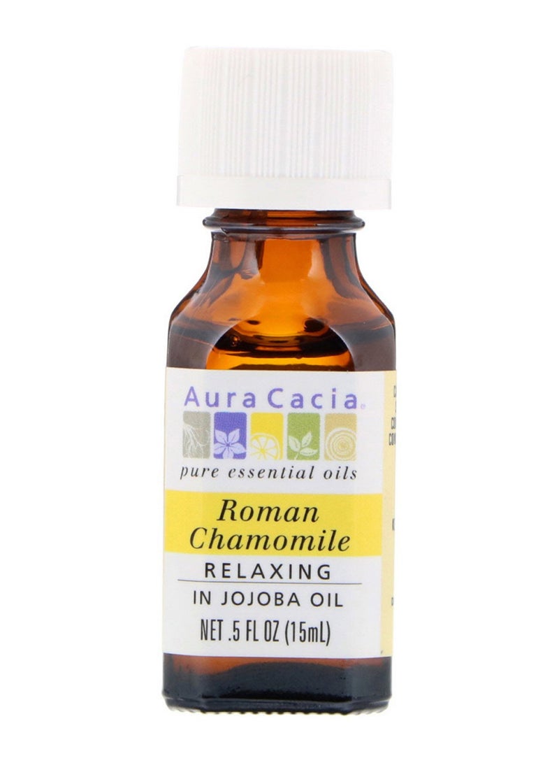 Aura Cacia Roman Chamomile Relaxing Pure Essential Oil 15ml 
