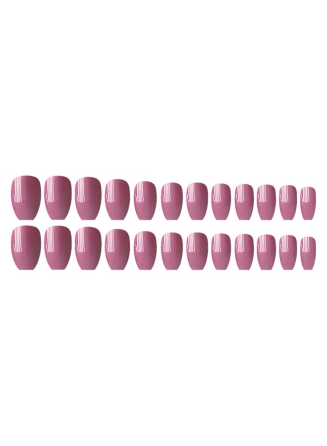 Generic 24-Piece Artificial Nails Art Set Pink  - Image 1
