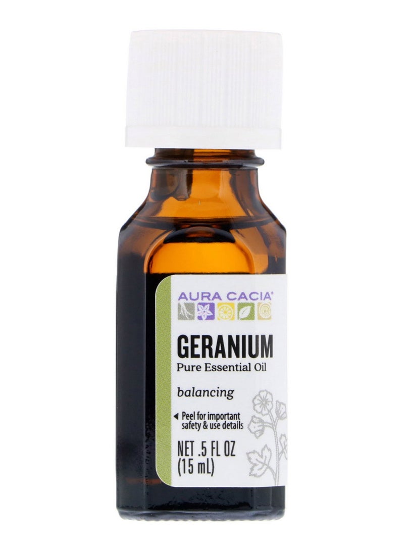Aura Cacia Geranium Balancing Pure Essential Oil 15ml 