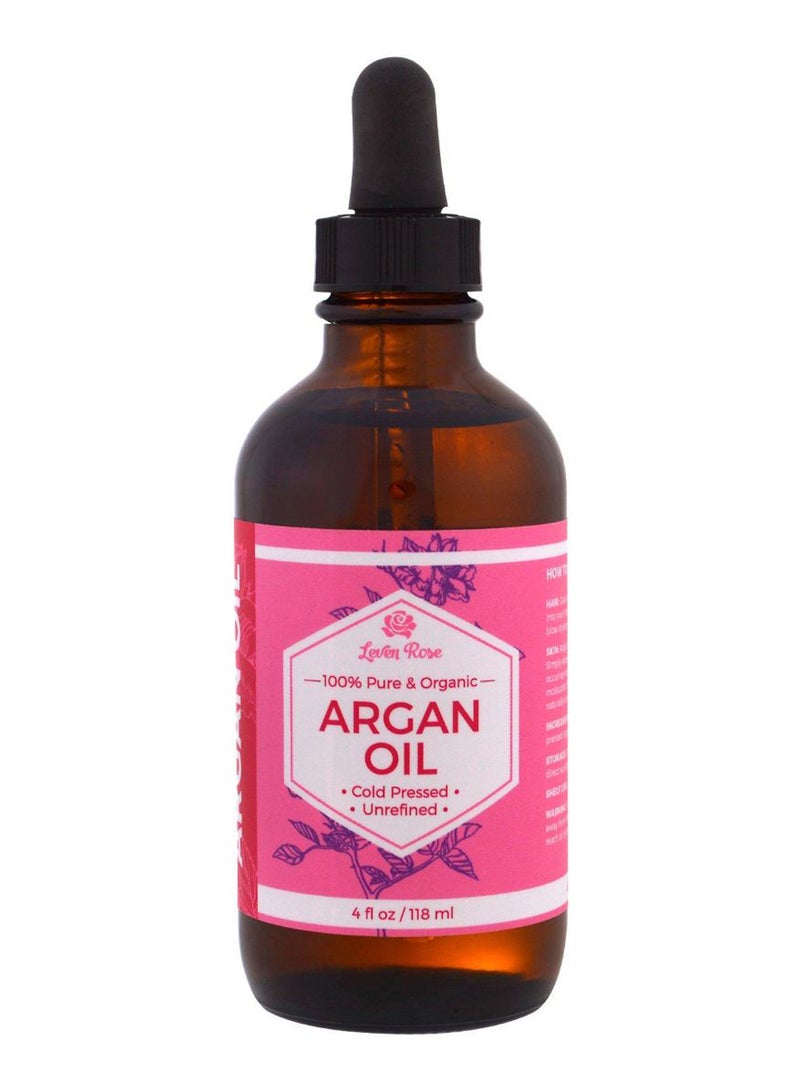 Leven Rose Organic Cold Pressed Unrefined Argan Oil 118ml  - Image 1
